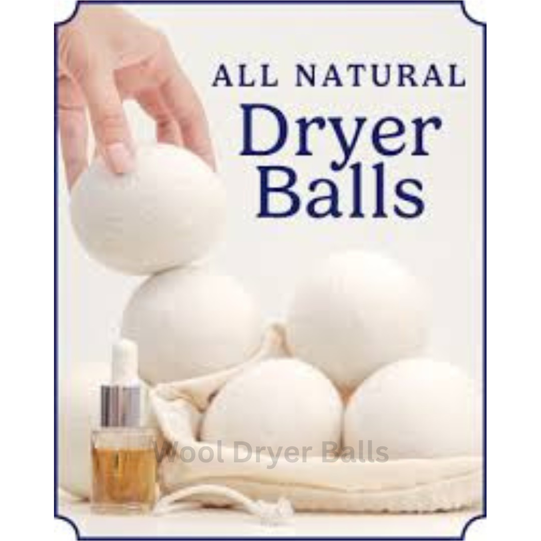 Handy Laundry Wool Dryer Balls – Natural Fabric Softener, Reusable, Reduces Clot