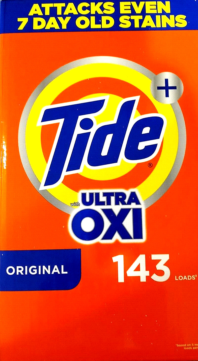 Tide Ultra Oxi he Powder Laundry Detergent Original 250 oz (15.6 lb) 143 loads