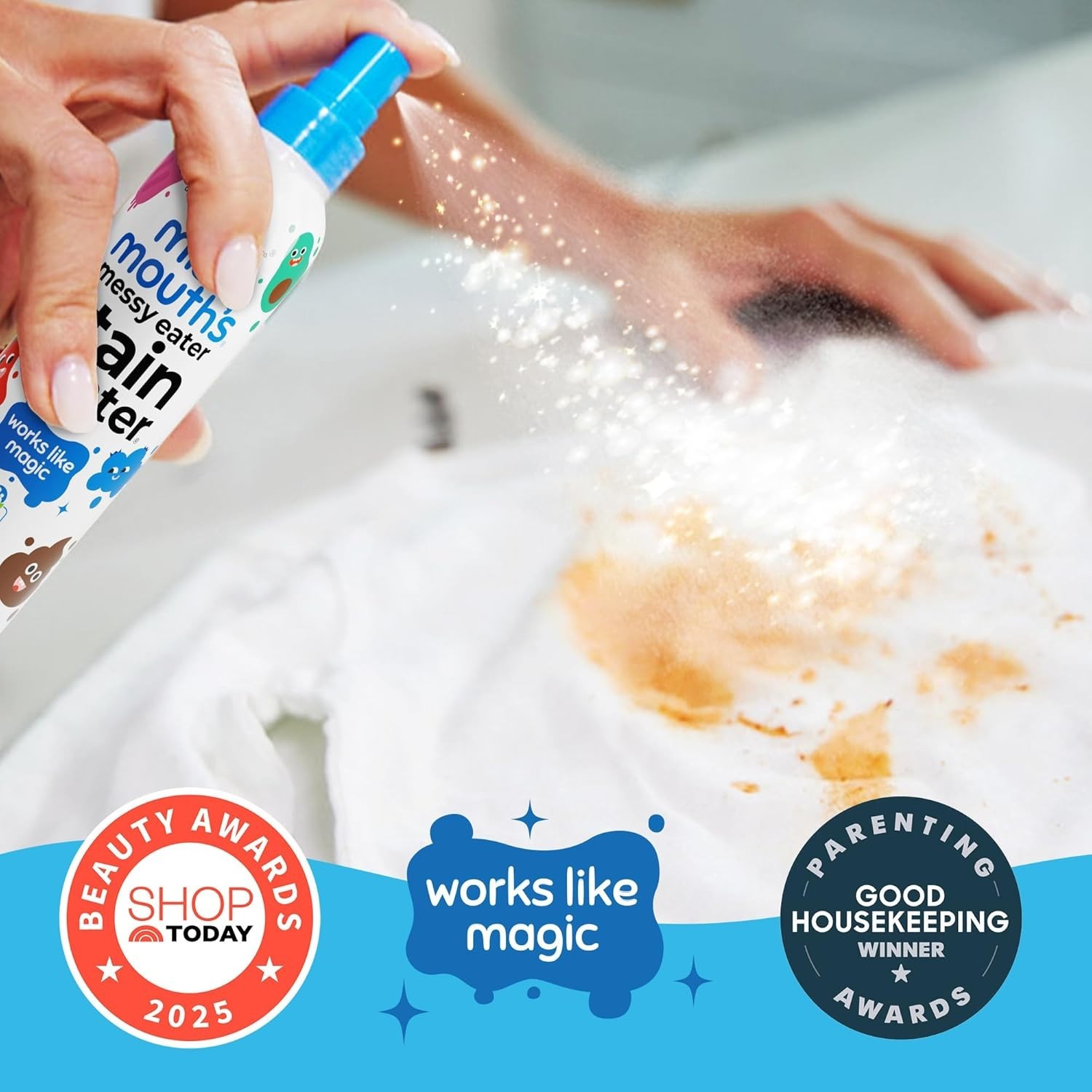 Eco-Friendly Laundry Stain Remover Spray – 4 Oz | Gentle for Baby Clothes