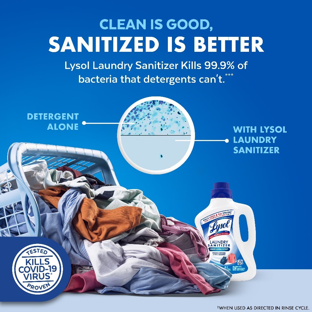 ? Sanitizing Liquid for Clothes and Linens, Crisp Linen, 90 fl oz