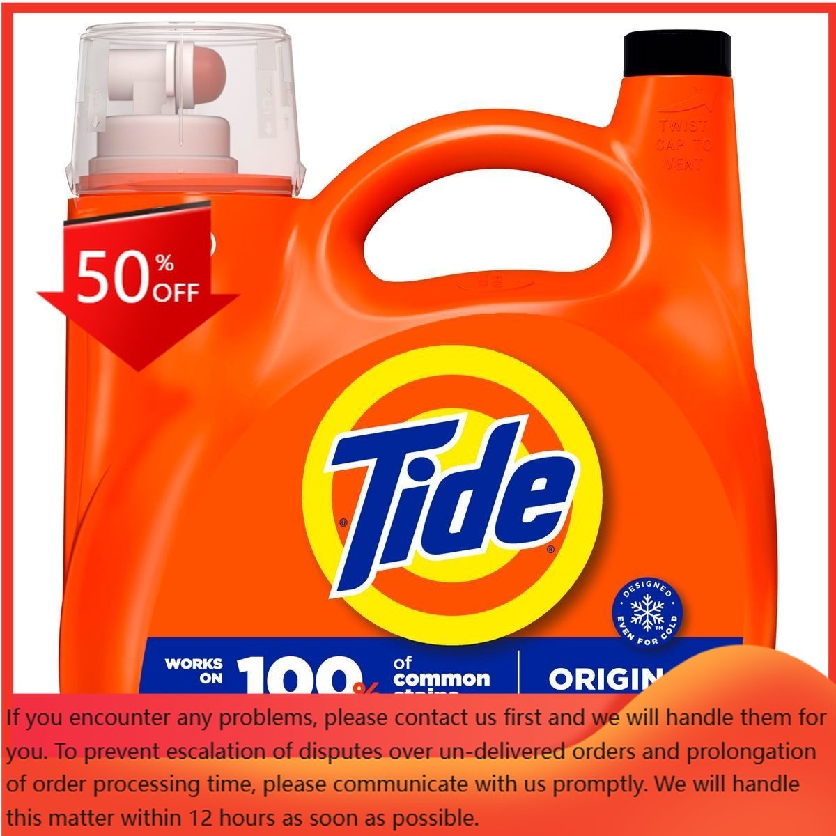 Tide Original HE Deep Cleaning Concentrated Liquid Laundry 126 Loads – 158 fl oz