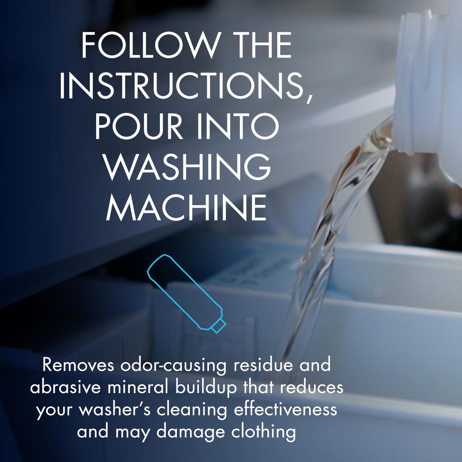 Glisten Washing Machine Cleaner, Helps Remove Odor, 36 Fl Oz (Pack of 1)