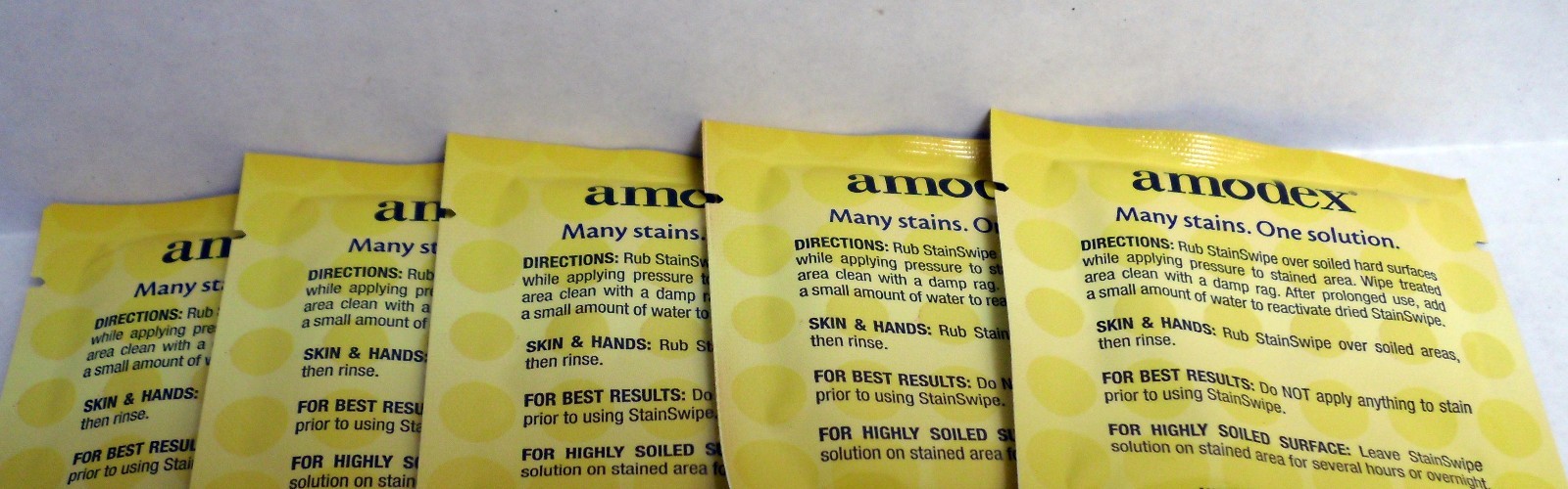 Amodex Ink & Stain remover Swipe Surface Cleaner cloth home office (10 pk)