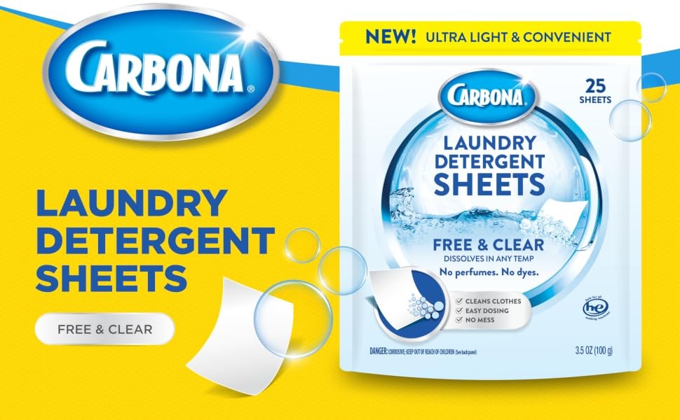 Laundry Detergent Sheets | Eco-Friendly Washing Detergent | Up to 50 Loads (25