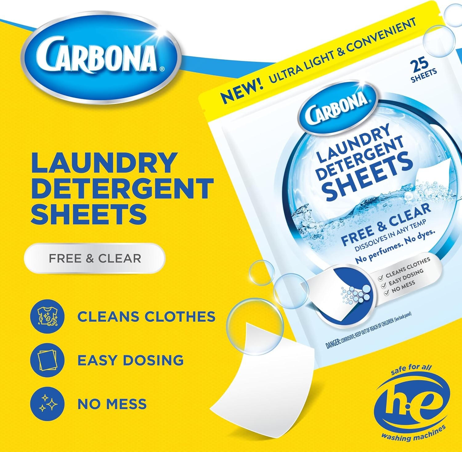 Laundry Detergent Sheets | Eco-Friendly Washing Detergent | Up to 50 Loads (25