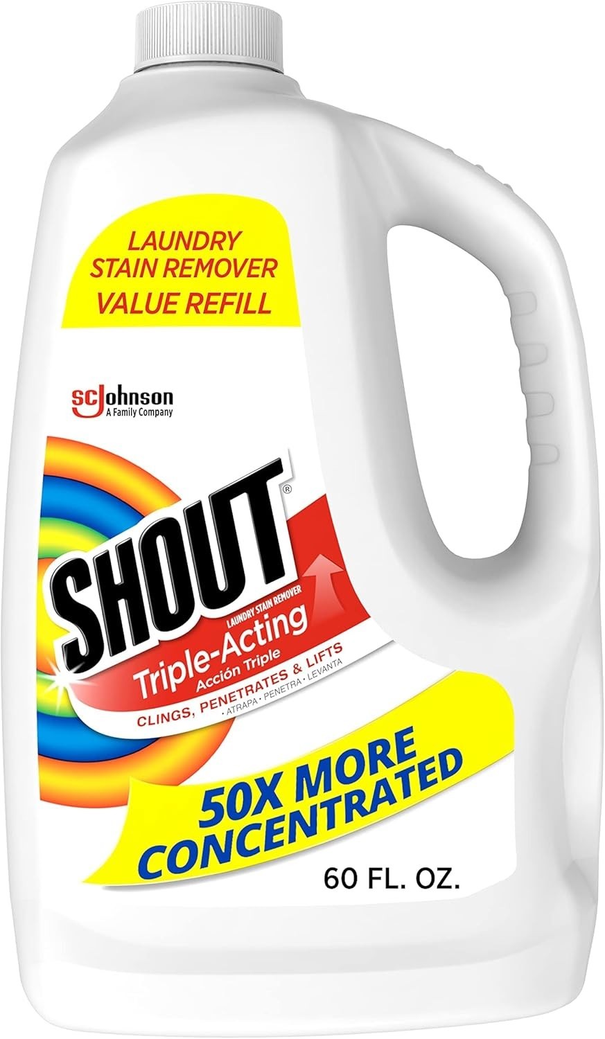 Prewash 60oz Active Enzyme Stain Remover Spray – Safe for All Machine-Washables