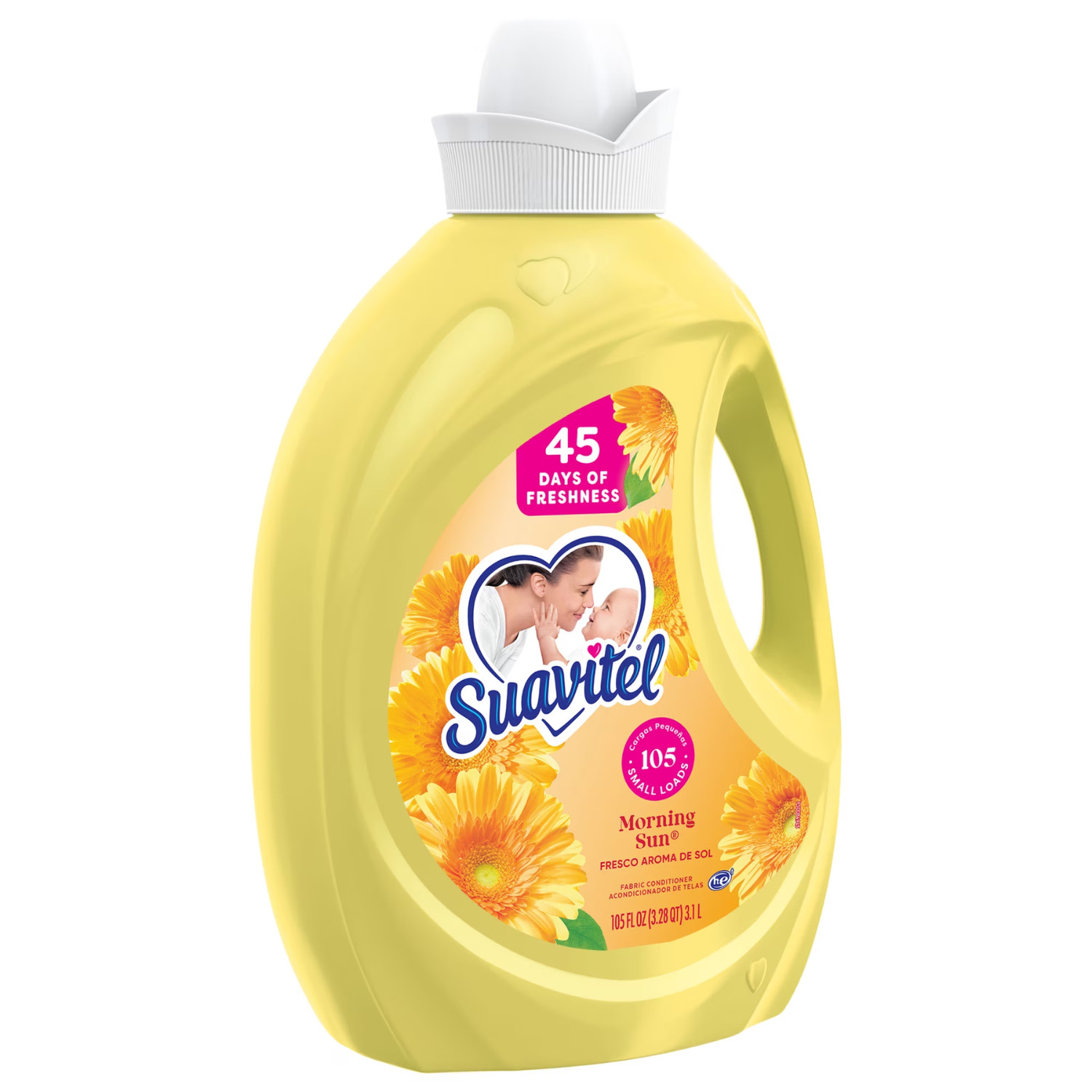 6 Pack Suavitel Liquid Fabric Softener Morning Sun Scent 105 fl oz 105 Loads
