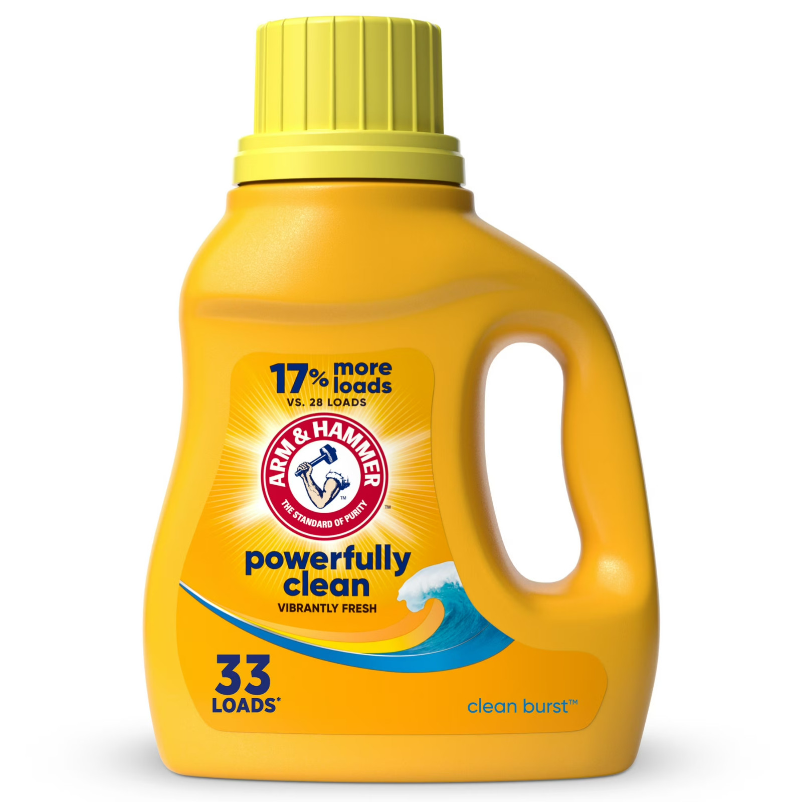 Arm & Hammer Liquid Laundry Detergent Clean Burst Fresh 33 fl oz 33 Loads