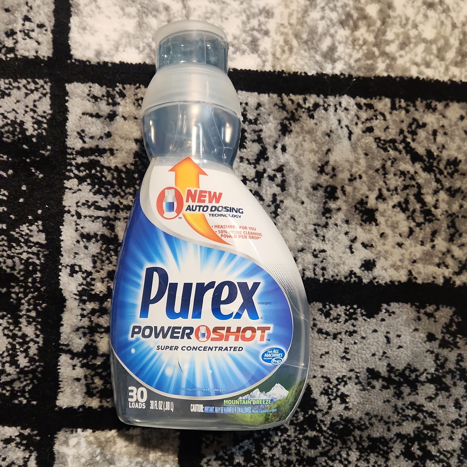 1 Purex Power Shot Super Concentrated Detergent 30 Loads Mountain Breeze 30 Oz