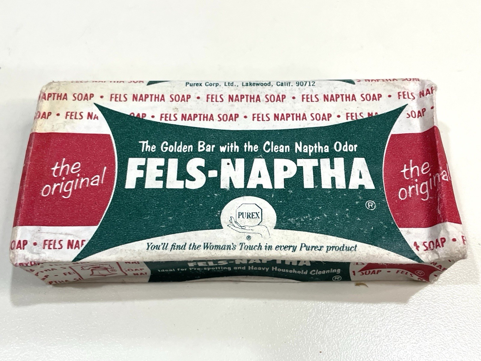 9 Vtg Fels-Naptha Soap Bars Original Heavy Duty Laundry Cleaning Purex USA Flaw