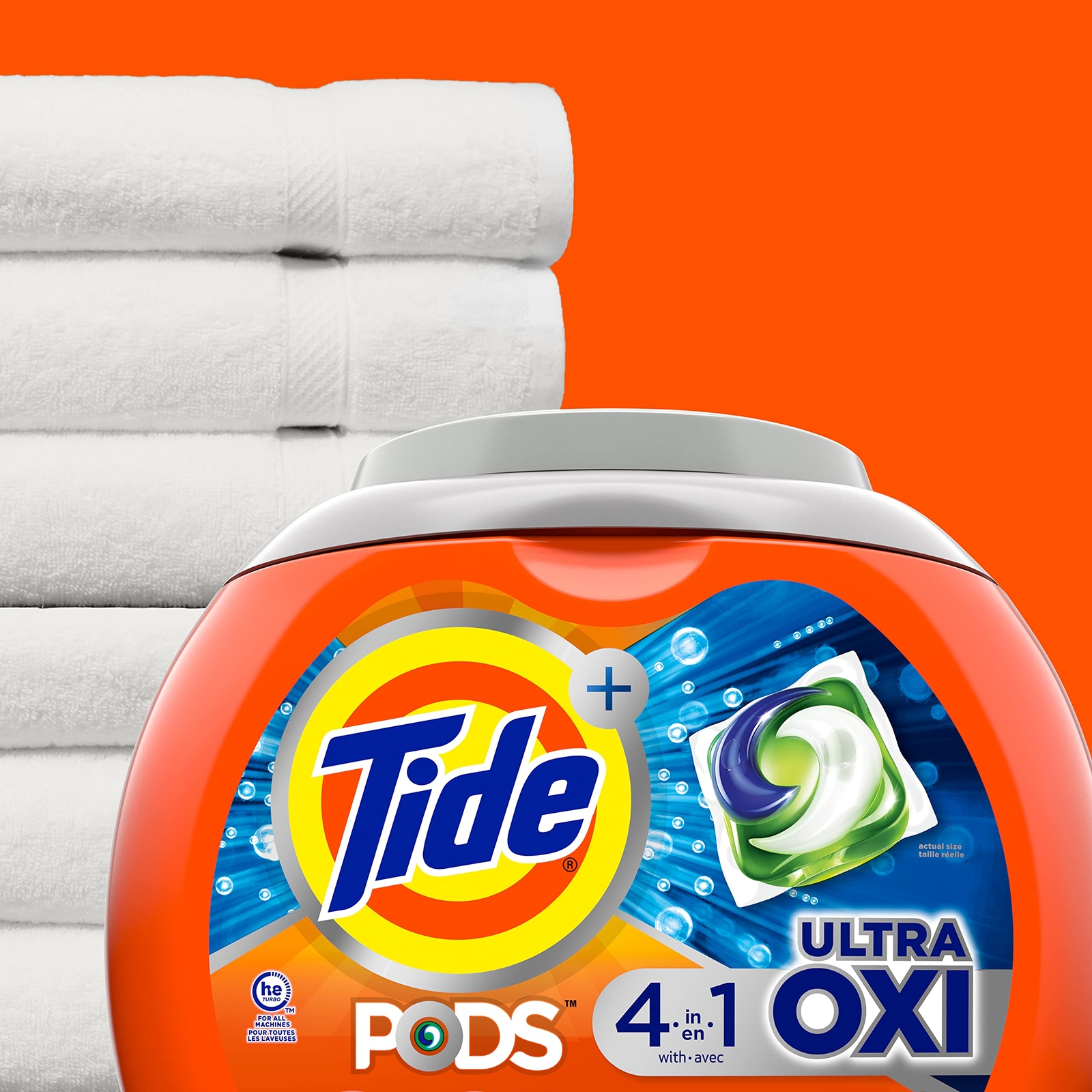 Tide Pods Ultra Oxi Laundry Detergent 85 Count 4 In 1 Stain Remover