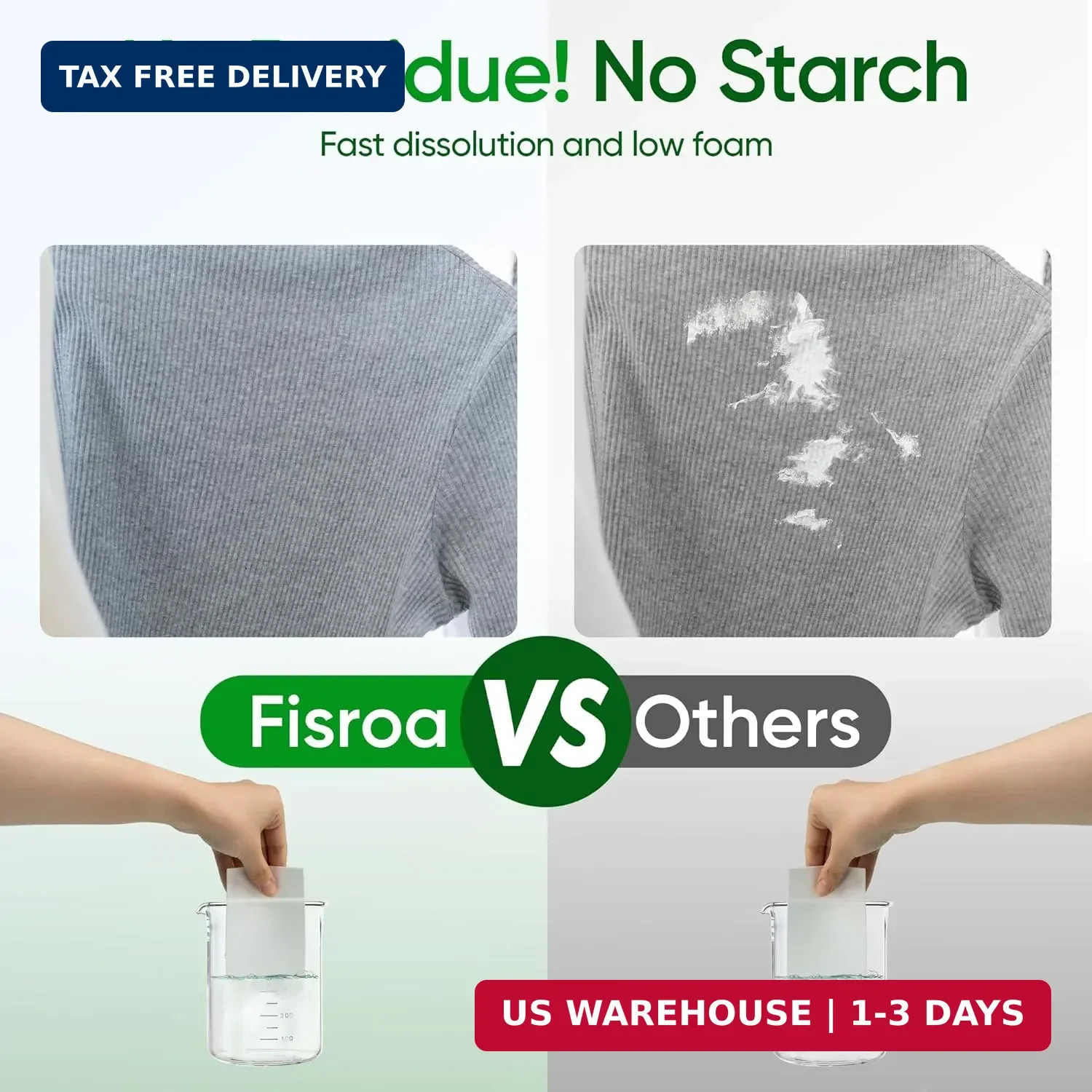 Travel Laundry Detergent Sheets Fisroa 300 Loads Eco-friendly Washing Detergent