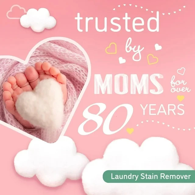Baby Spray and Wash Laundry Stain Remover, Plant Based Baby Essentials, 24 oz.