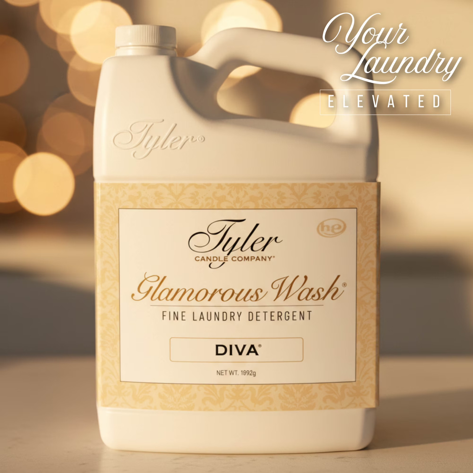 Tyler Candle Diva Glamorous Wash Laundry Detergent 64 oz 24 Loads