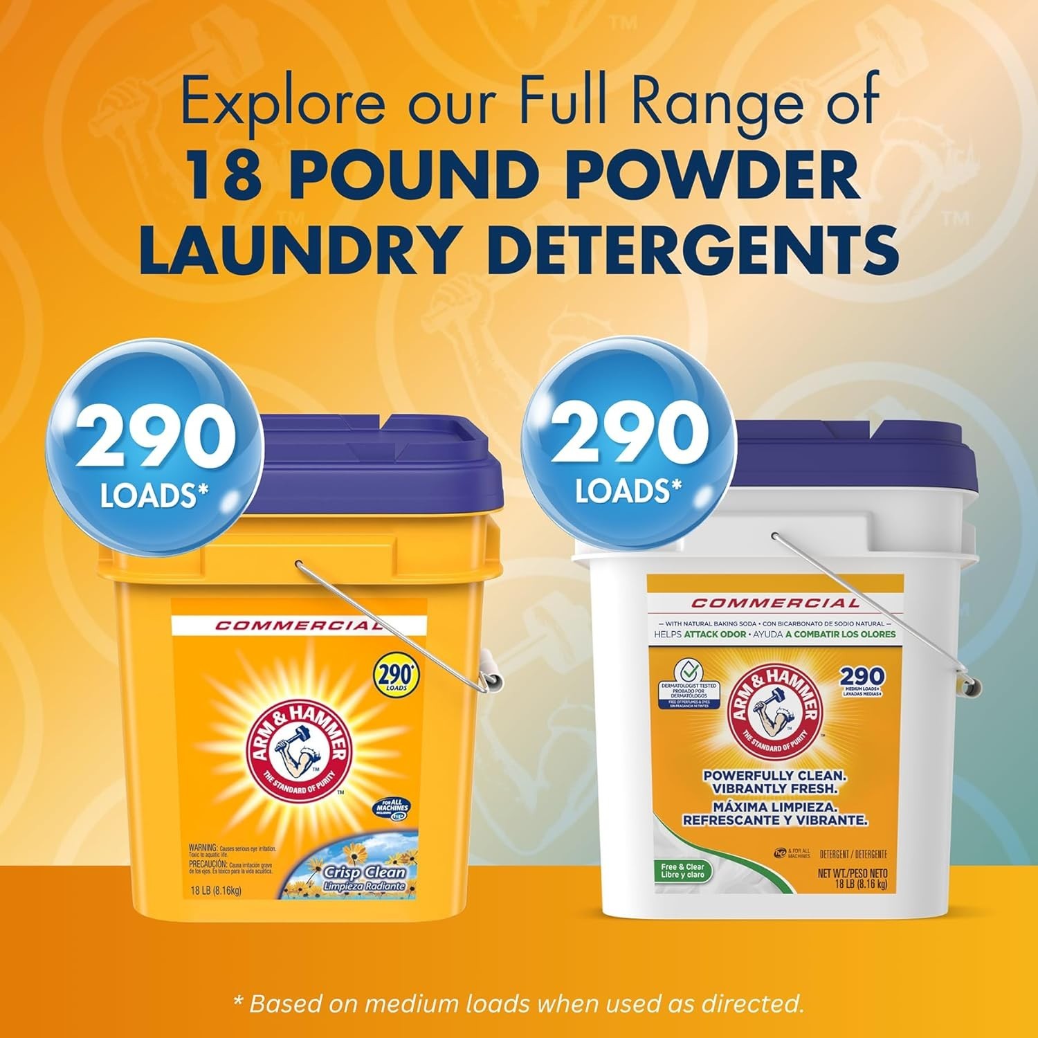 18 lb Biodegradable Powder Detergent in Crisp Clean – Perfect for Sensitive Skin