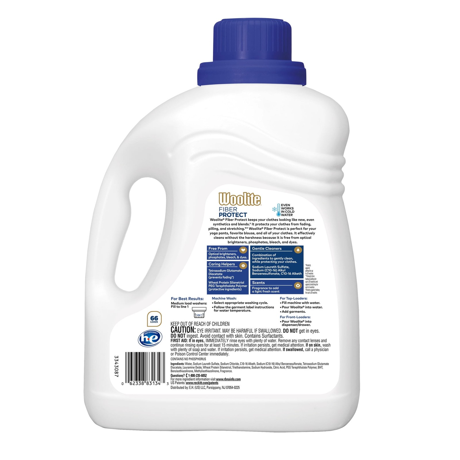 (2 pack) Woolite Damage Defense Liquid Laundry Detergent, 100 fl oz, 66 Loads