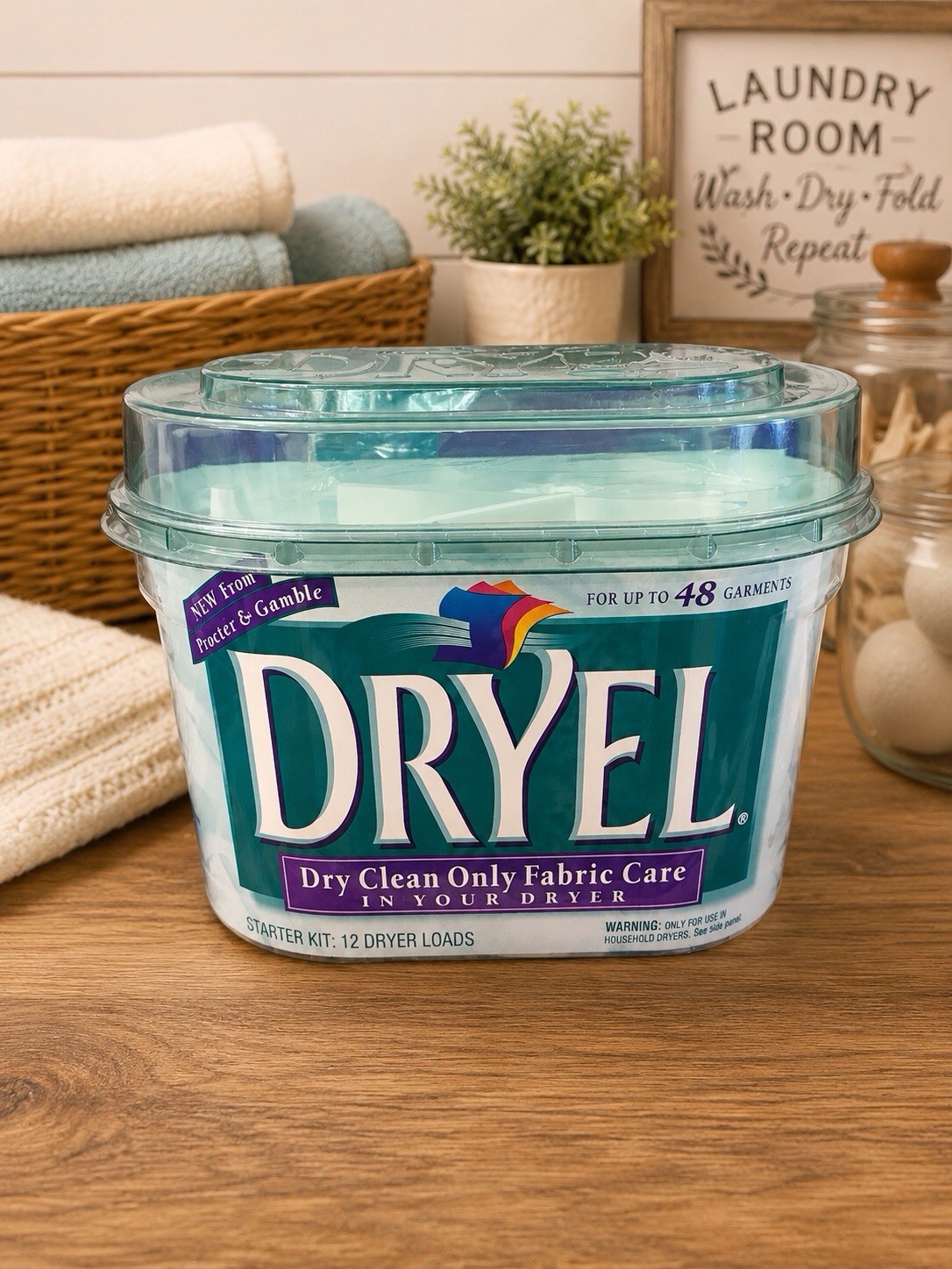 Dryel At Home Dry Cleaner Starter Kit 12 Load 48 Garments Clean UnOpened Box New