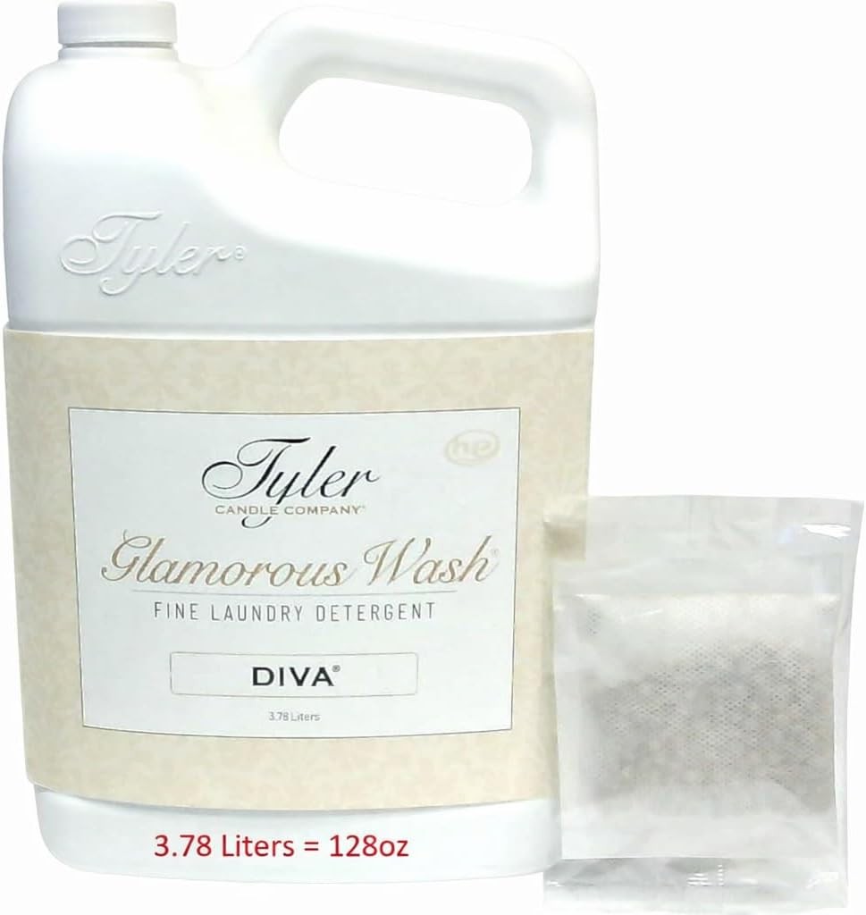 Tyler Candle Glamorous Wash Diva Half Gallon 64 OZ Laundry Detergent