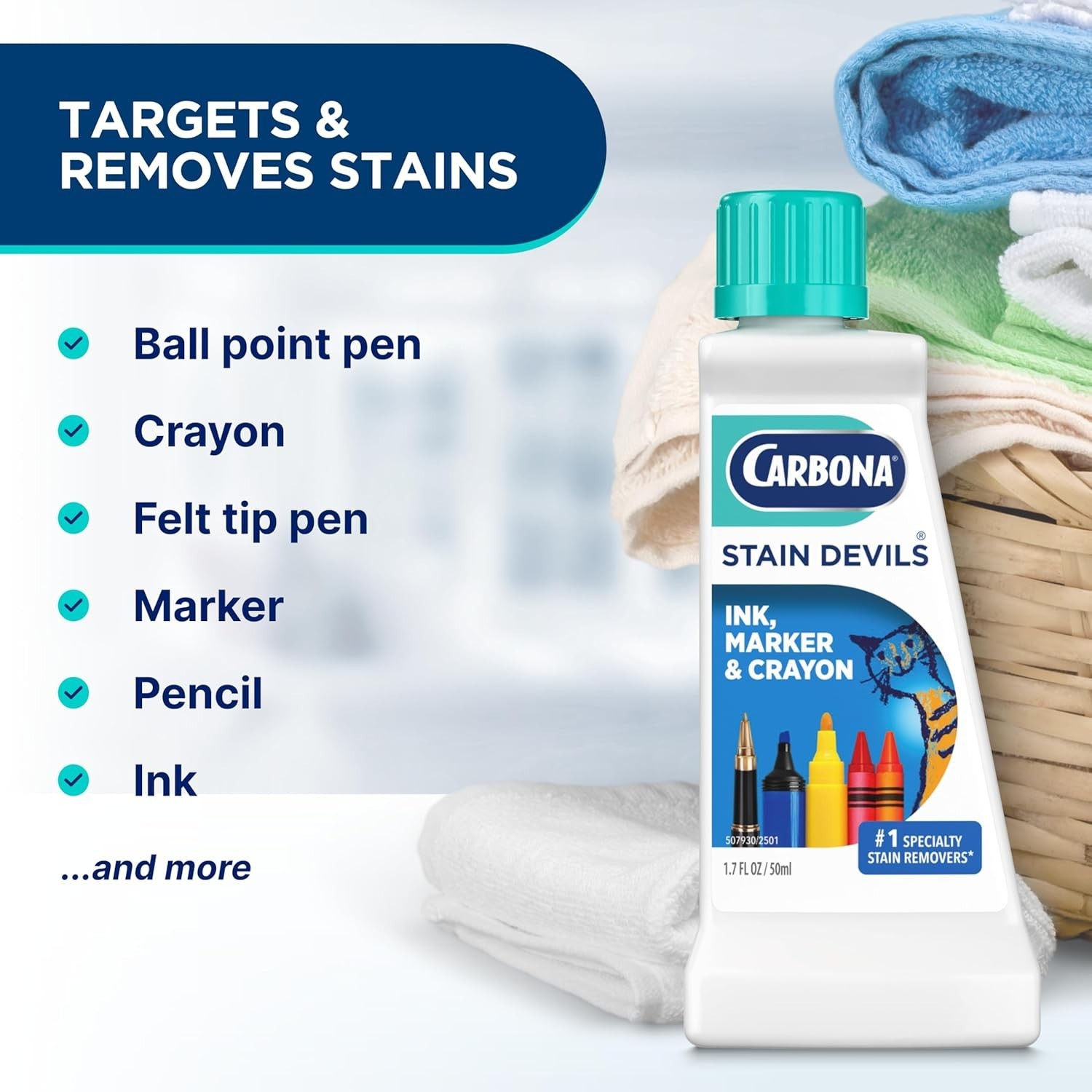 Stain Devils | Ink, Marker & Crayon | Professional Strength Laundry Stain Rem…