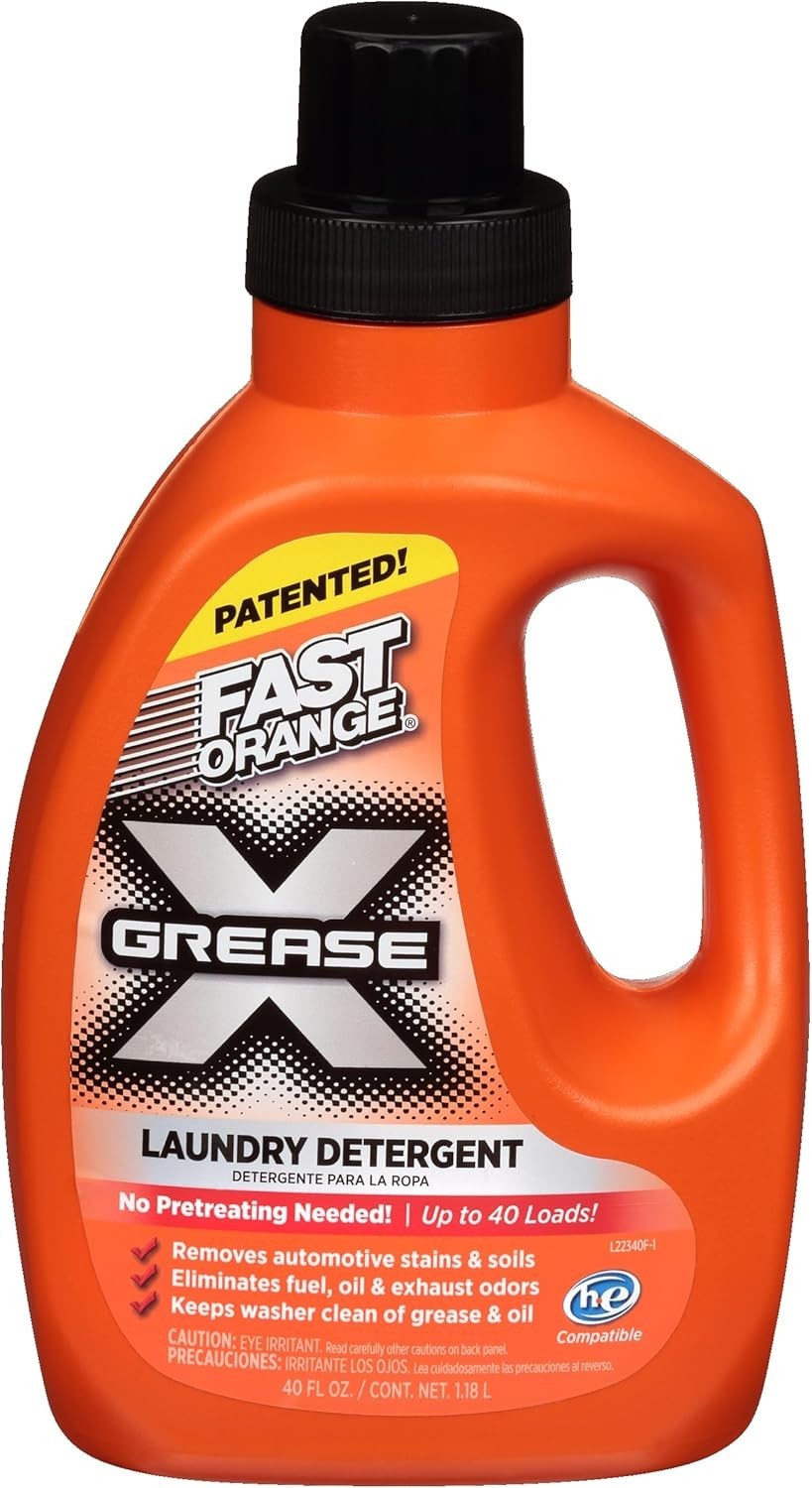 Fast Orange 22340 Fast Orange Grease X Mechanic’s Laundry Detergent Liquid,40 Oz