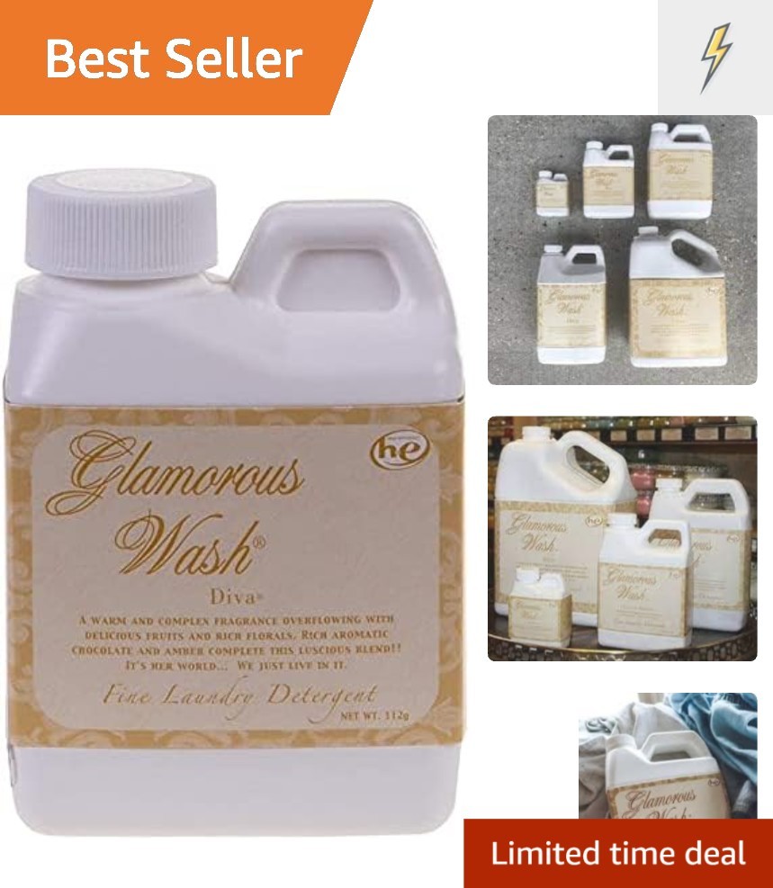 Diva Seller Glam Wash Laundry Detergent, Hypoallergenic & Fresh – 4 Fl Oz