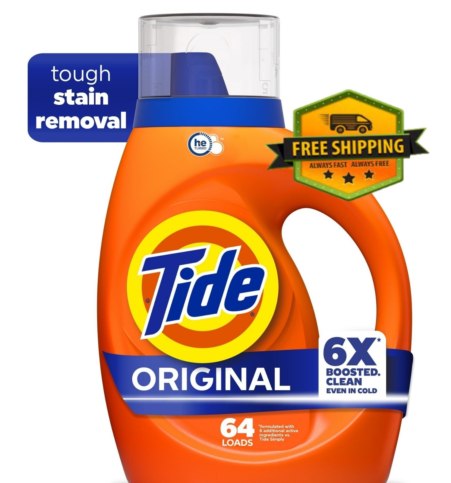 Tide Liquid Laundry Detergent Original Scent 80oz, 64 Loads