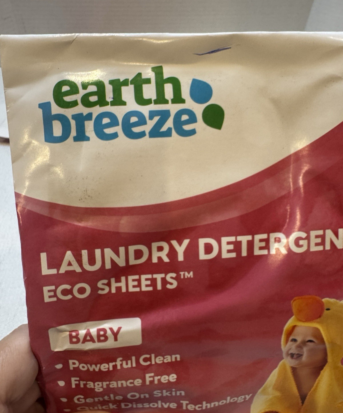 NEW Earth Breeze Laundry Detergent Eco Sheets Baby, Expired 2024, Up 2 180 Loads