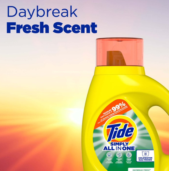 Tide Simply Liquid Laundry Detergent, Daybreak Fresh SCENT