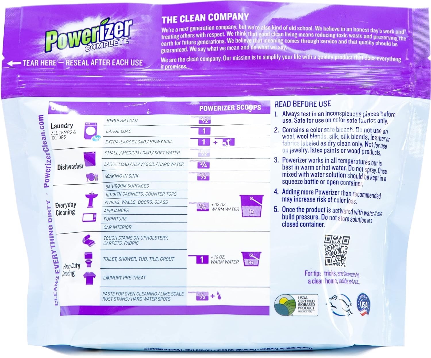 Powerizer Natural Multi-purpose Laundry Detergent Powder Oxi Stain Remover