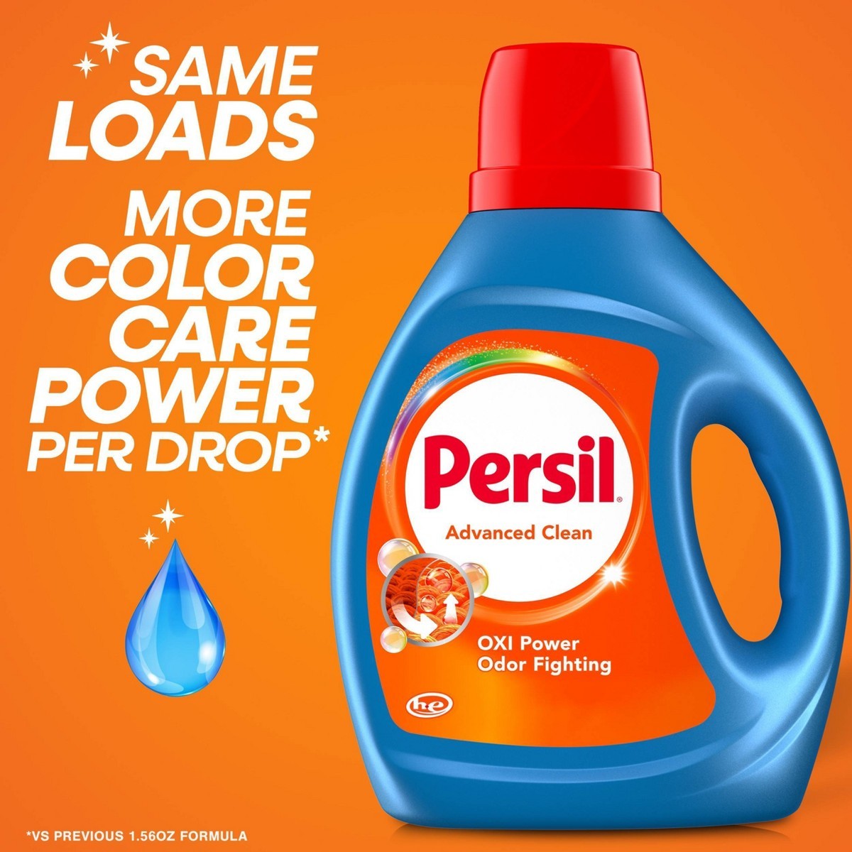 Persil Advanced Oxi + Odor Fighting HE Liquid Laundry Detergent 50 Loads-84fl oz