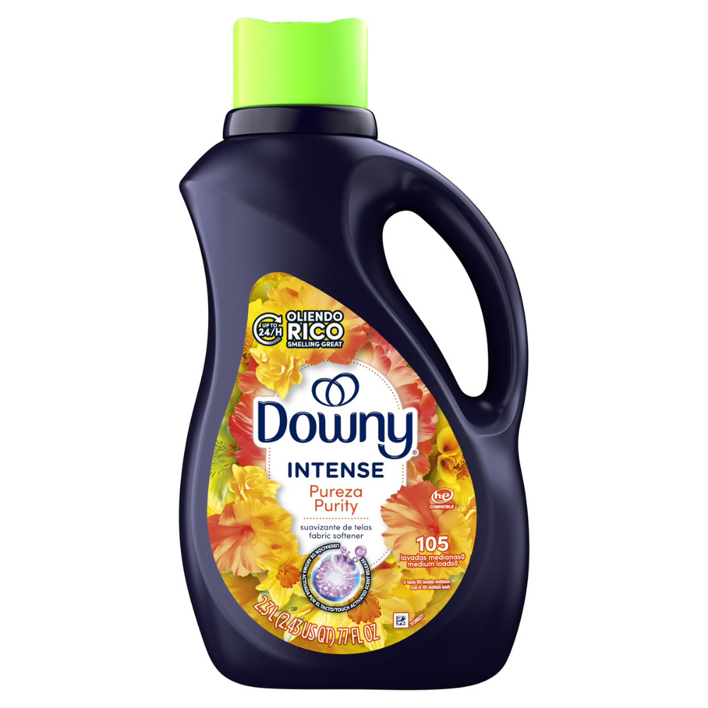Downy Intense Liquid Fabric Softener, Purity Scent, 77 fl oz, 105 Loads, 4 Pack