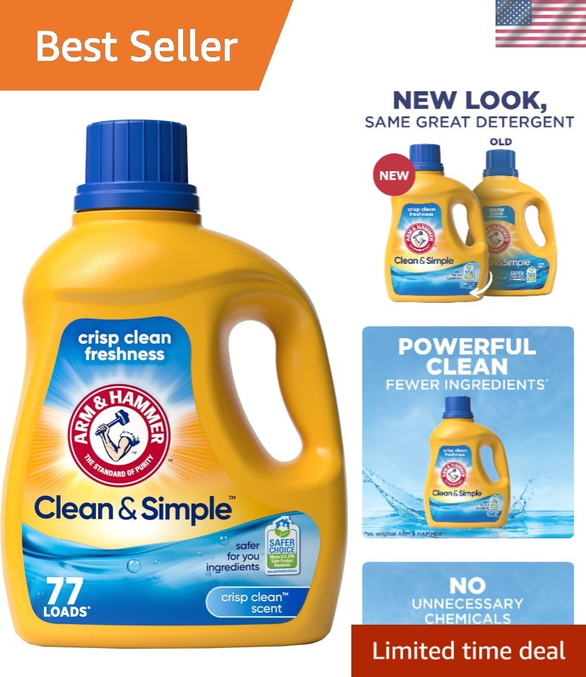 100.5 Fl Oz Clean & Simple Concentrated Detergent – Dye, Bleach & Phosphate Free