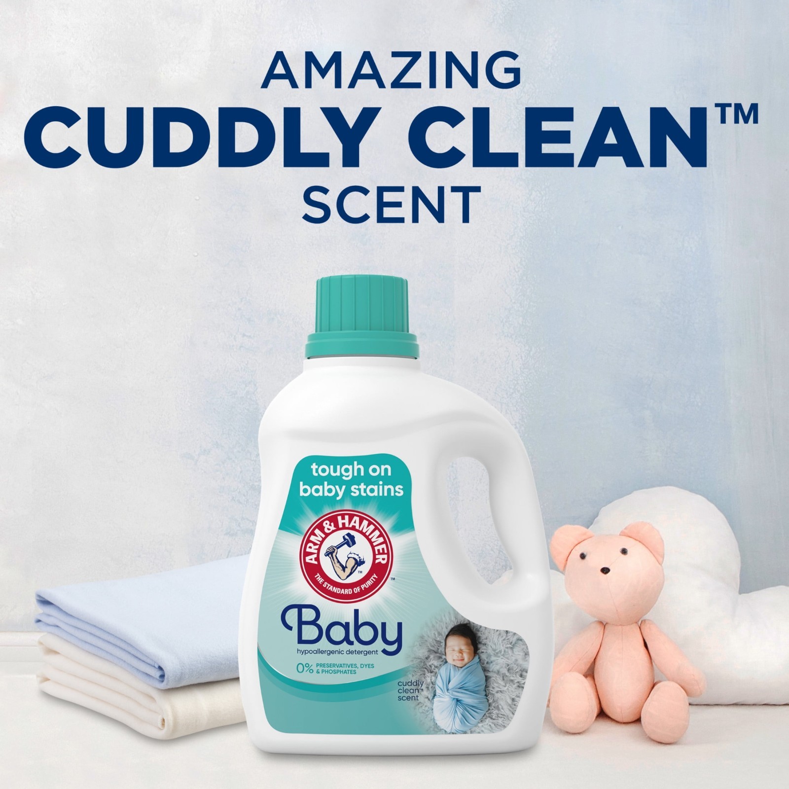 ARM & HAMMER Baby Hypoallergenic Liquid Laundry Detergent, 100.5 fl oz, 3 Pack